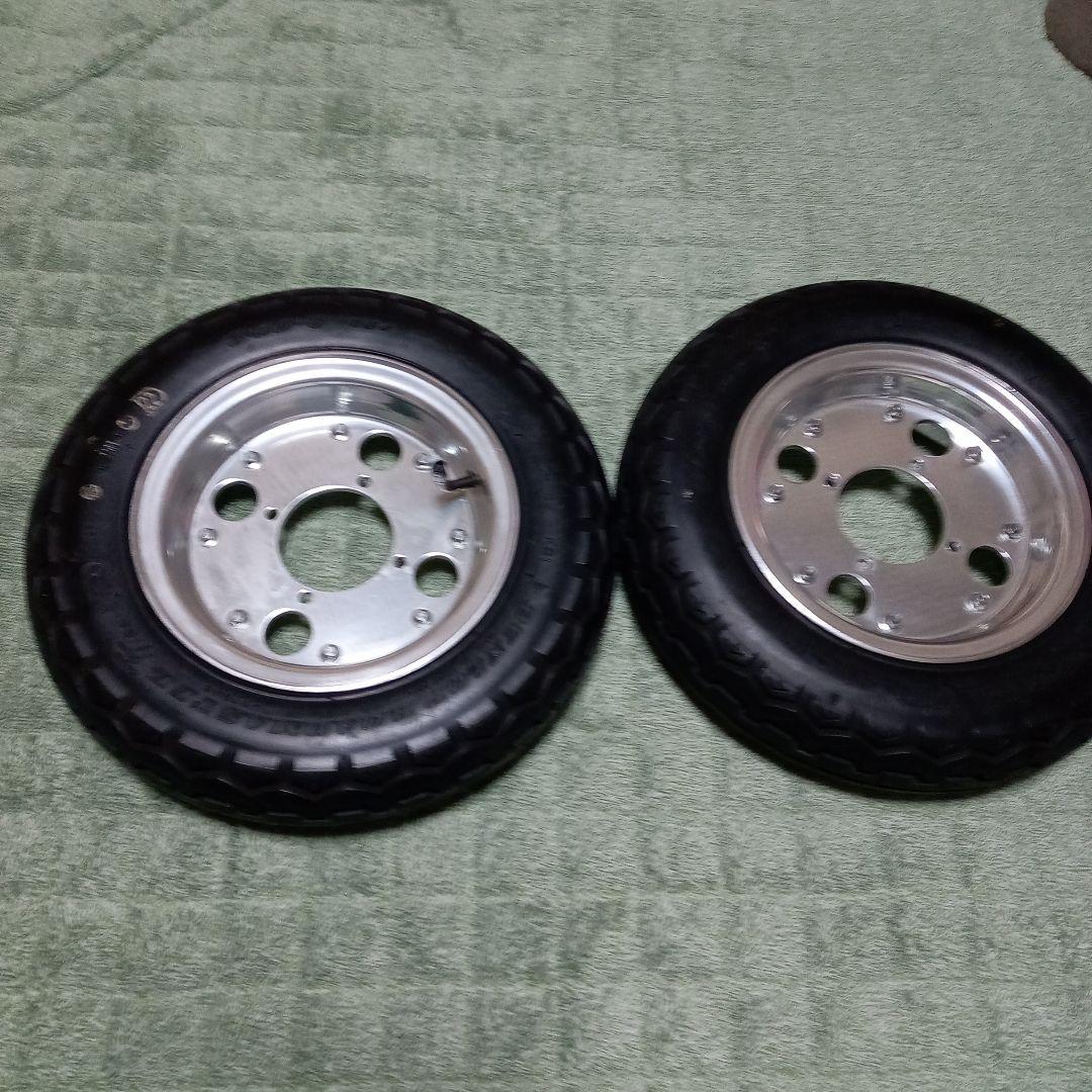 倉敷送料込みモンキー4Ｌ純正タイプ。8インチ。 アルミ＆タイヤ、セット。