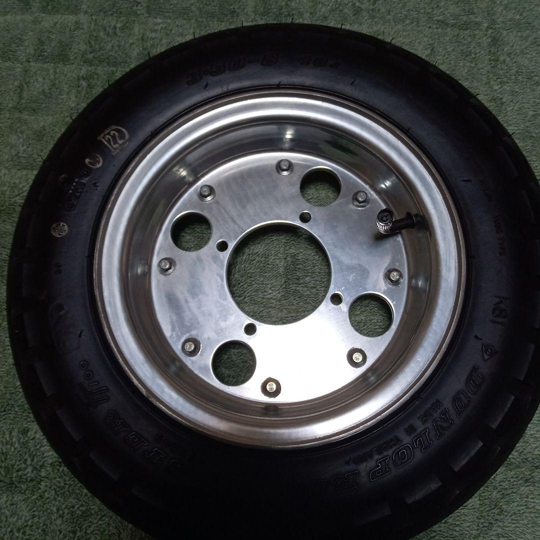 倉敷送料込みモンキー4Ｌ純正タイプ。8インチ。 アルミ＆タイヤ、セット。