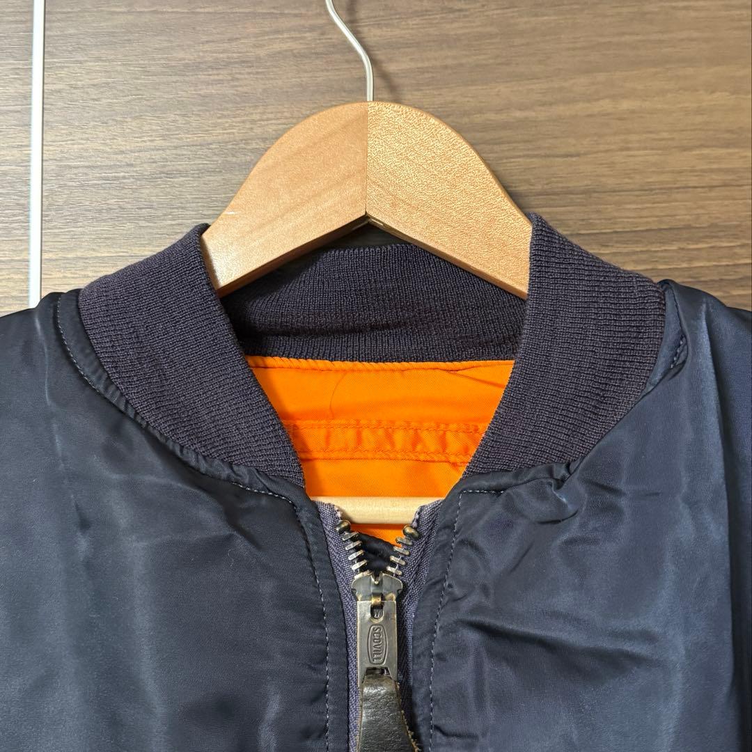 70〜80s Alpha MA-1 ネイビー XL USA製 フライトジャケット