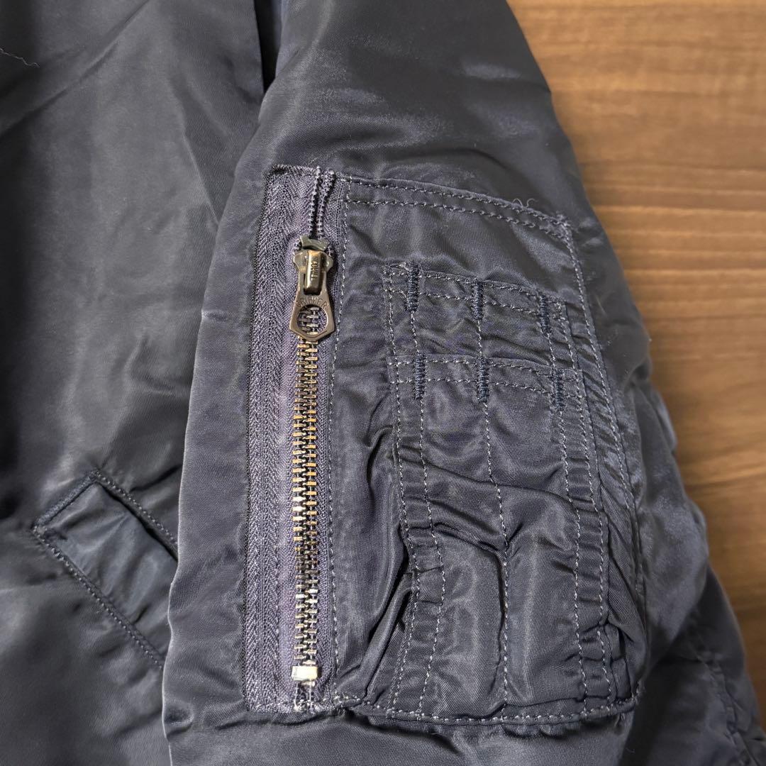 70〜80s Alpha MA-1 ネイビー XL USA製 フライトジャケット