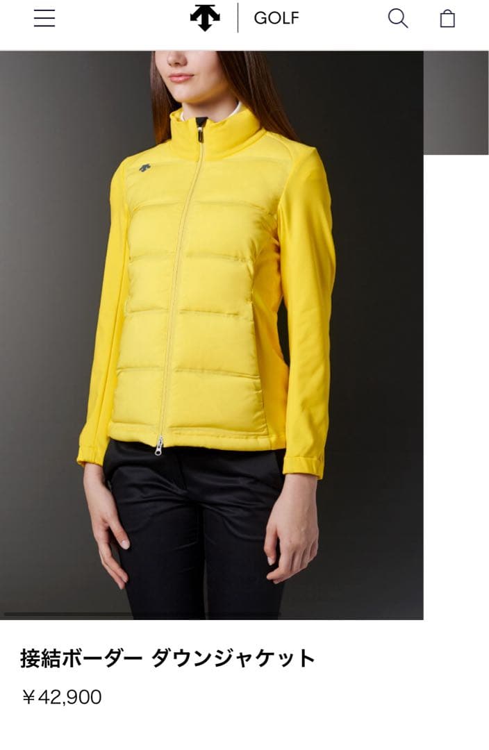 デサントゴルフ　ダウンジャケット　ダウンスカート　セットアップ　防寒　上下セット