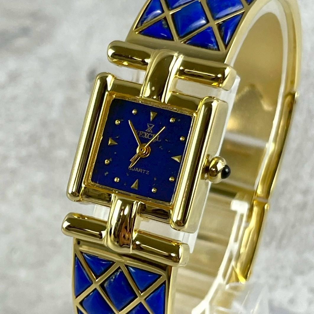 美品 超希少時計 VEXCEL ヴェクセル ラピスラズリ レディース クォーツ