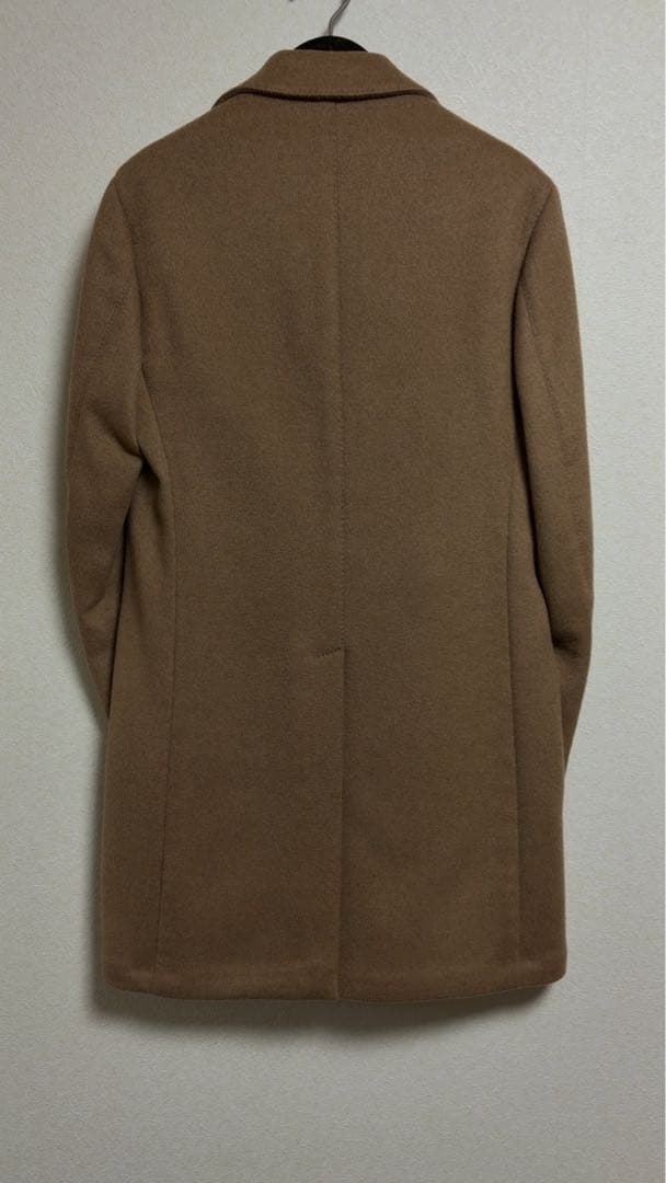 美品 LARDINI チェスターコート上質キャメル混size46キャメルブラウン