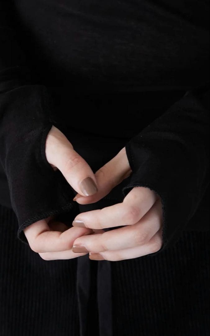 トップス LA PEAU DE GEM two piece sheer rib tee