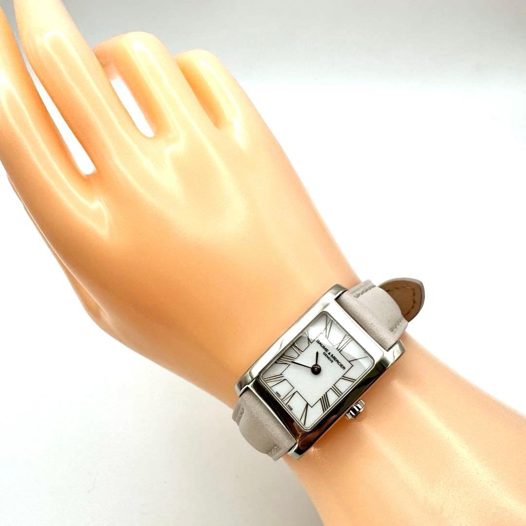 【美品】整備済みBAUME & MERCIER ハンプトン レディース腕時計