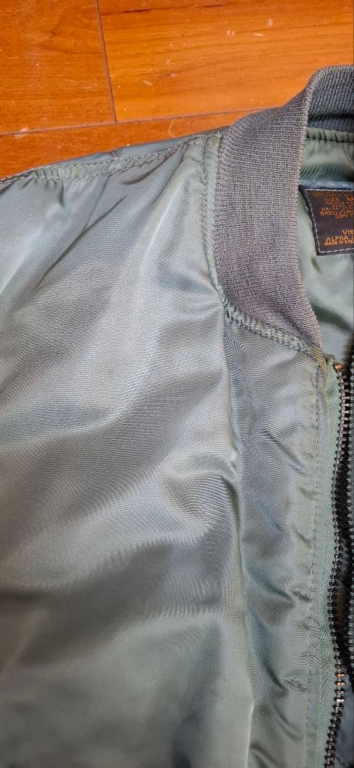 【USA製】ALPHA MA-1 フライトジャケット M IDEAL ビンテージ