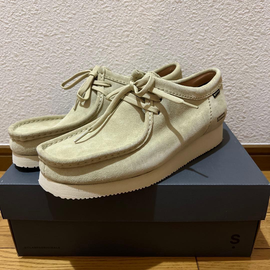 Supreme クラークス　スエード モカシンシューズ ベージュ　ワラビー
