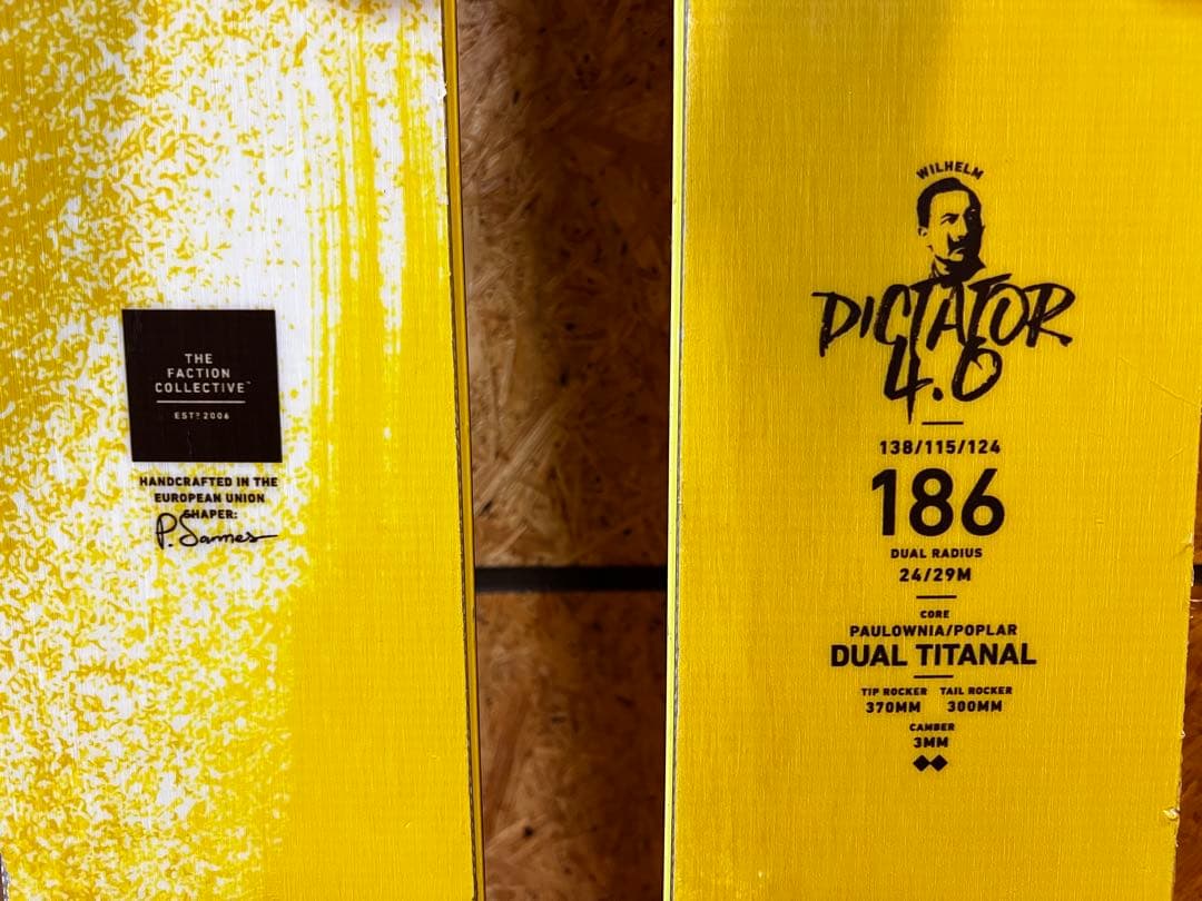 スキー FACTION DICTATOR4.0 186cm 115mm