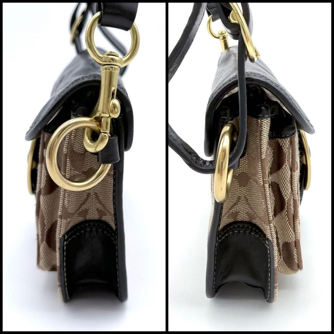 【美品】COACH コーチ　ブリーカー　シグネチャー　ワンショルダーバッグ