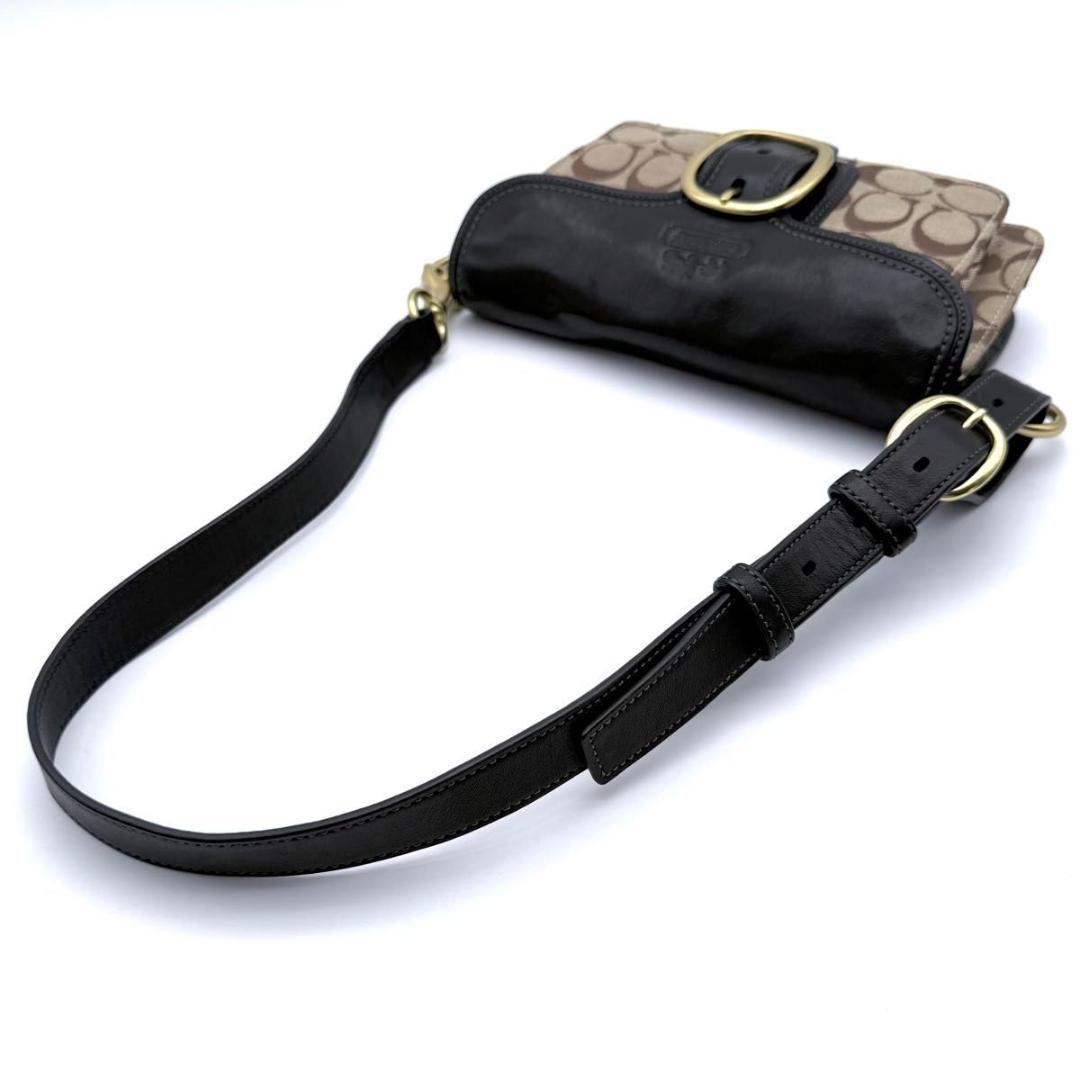【美品】COACH コーチ　ブリーカー　シグネチャー　ワンショルダーバッグ