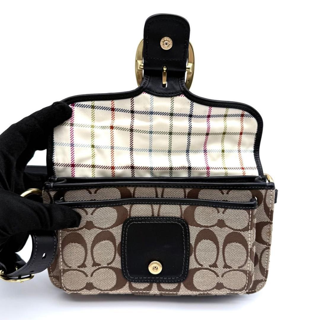 【美品】COACH コーチ　ブリーカー　シグネチャー　ワンショルダーバッグ
