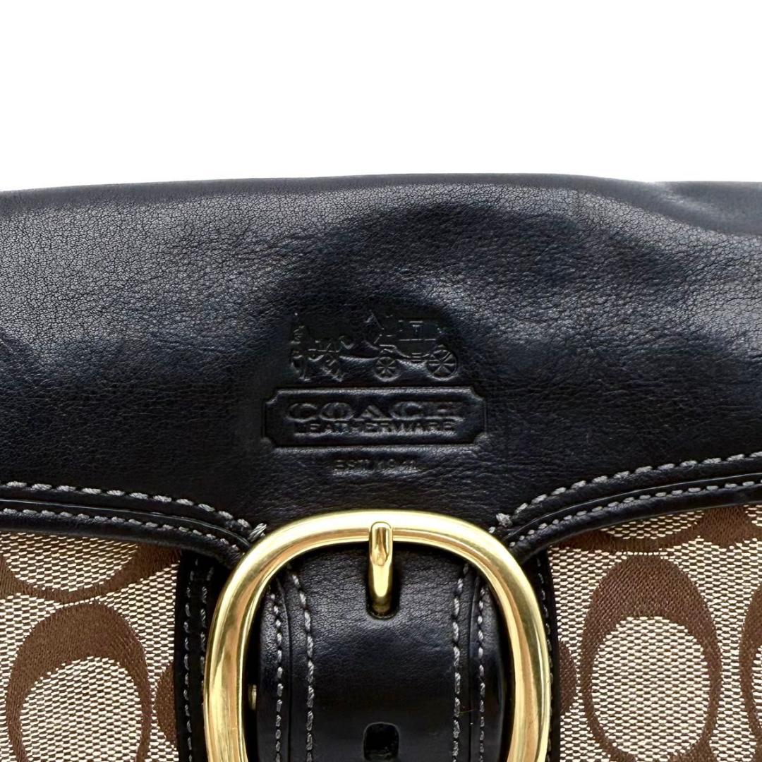 【美品】COACH コーチ　ブリーカー　シグネチャー　ワンショルダーバッグ