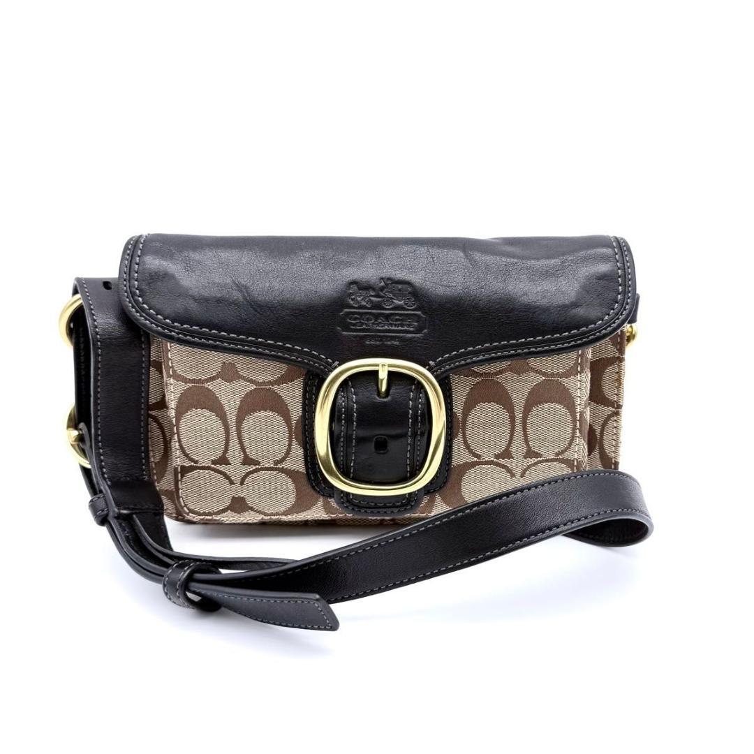 【美品】COACH コーチ　ブリーカー　シグネチャー　ワンショルダーバッグ