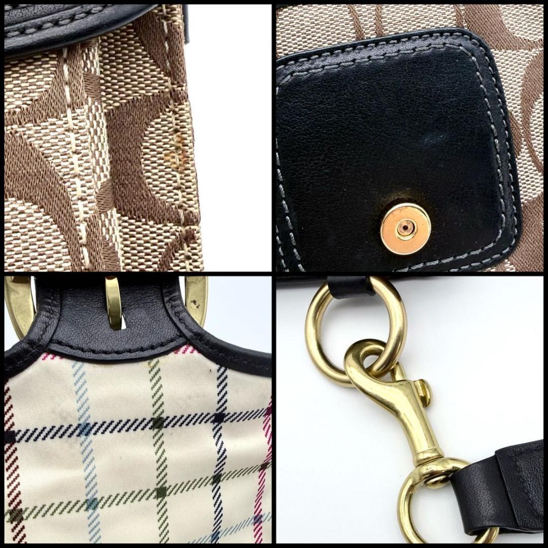 【美品】COACH コーチ　ブリーカー　シグネチャー　ワンショルダーバッグ