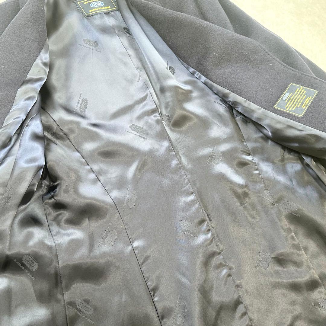 【美品】GOBI モンゴリアンカシミヤチェスターコート ネイビー S