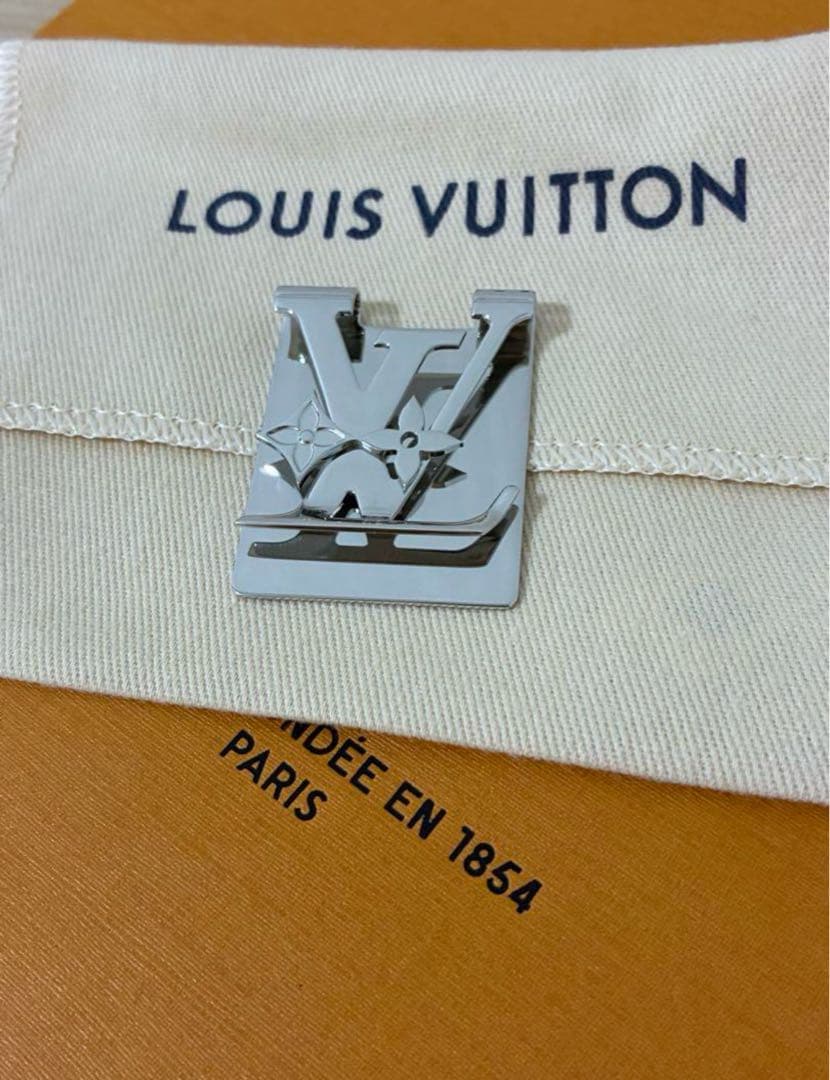 希少 美品 ルイヴィトン マネークリップ モノグラム ロウ LV メンズ 正規品
