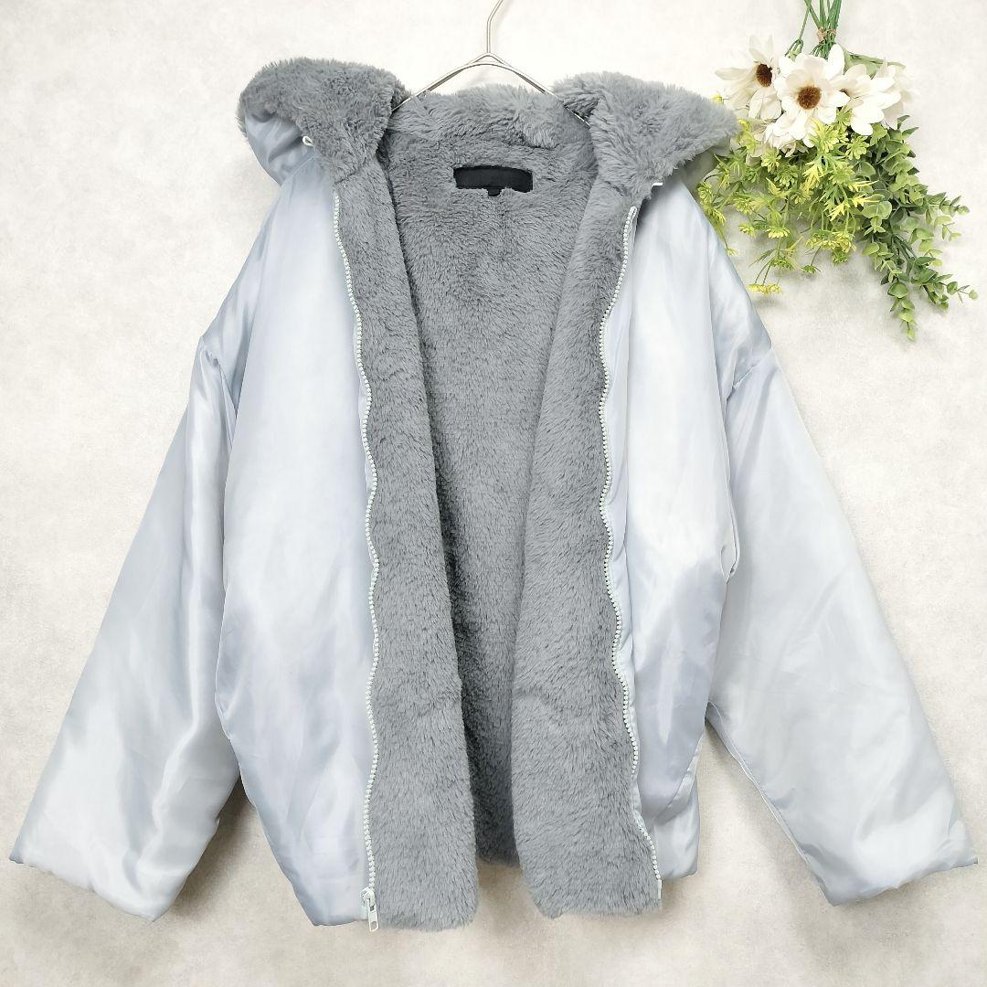 ミカーレミカーレ 4way ボア ファー デニムジャケット オーバーサイズ