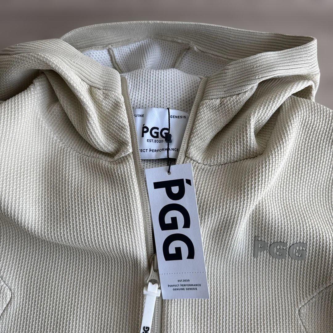 パーリーゲイツBy PGG ベージュ フルジップフードジャケット