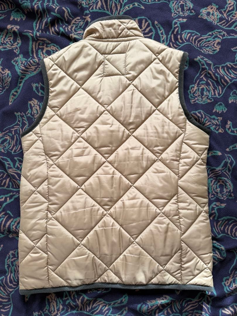 LAVENHAM ベージュ キルティングダウンベスト