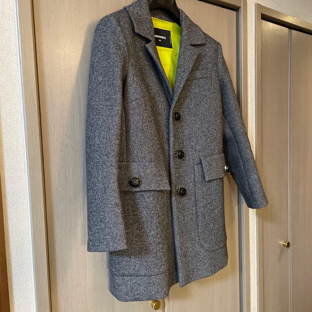 激安‼️DSQUARED2 42 チェスターコート ピーコート 大きいサイズ