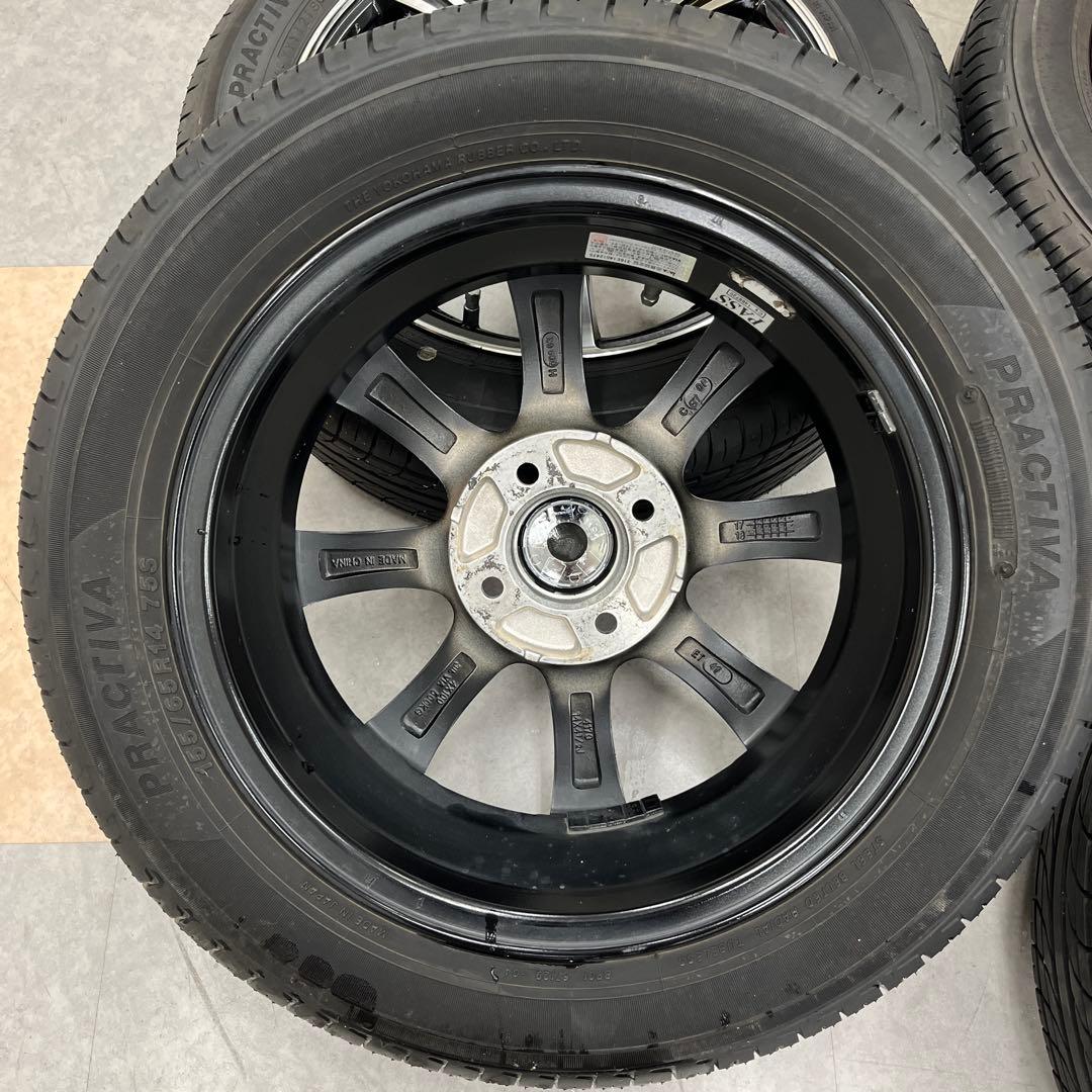 BROOK アルミホイール14インチ　4本　タイヤ付き155/65R14