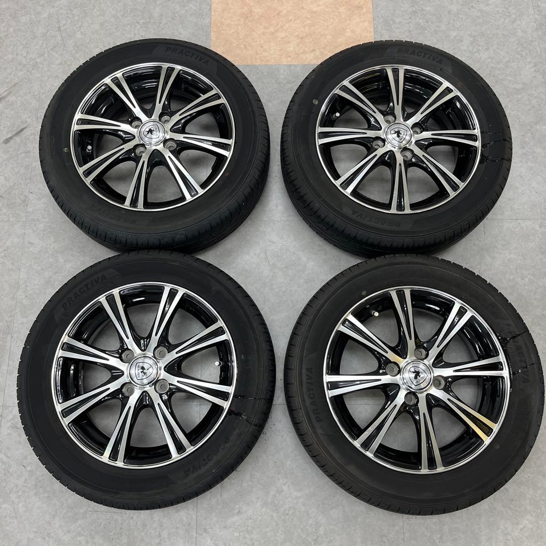 BROOK アルミホイール14インチ　4本　タイヤ付き155/65R14