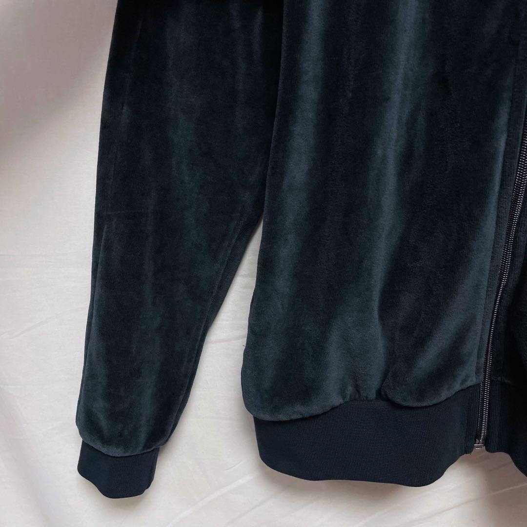 【PUMAプーマ】ベロアトラックジャケット セットアップ 黒ブラック ジャージ