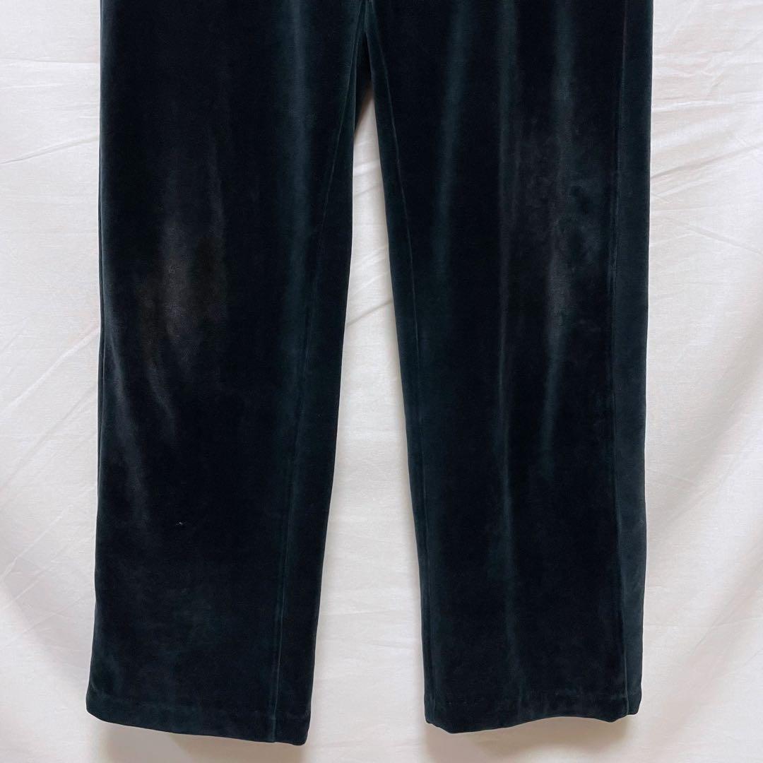 【PUMAプーマ】ベロアトラックジャケット セットアップ 黒ブラック ジャージ