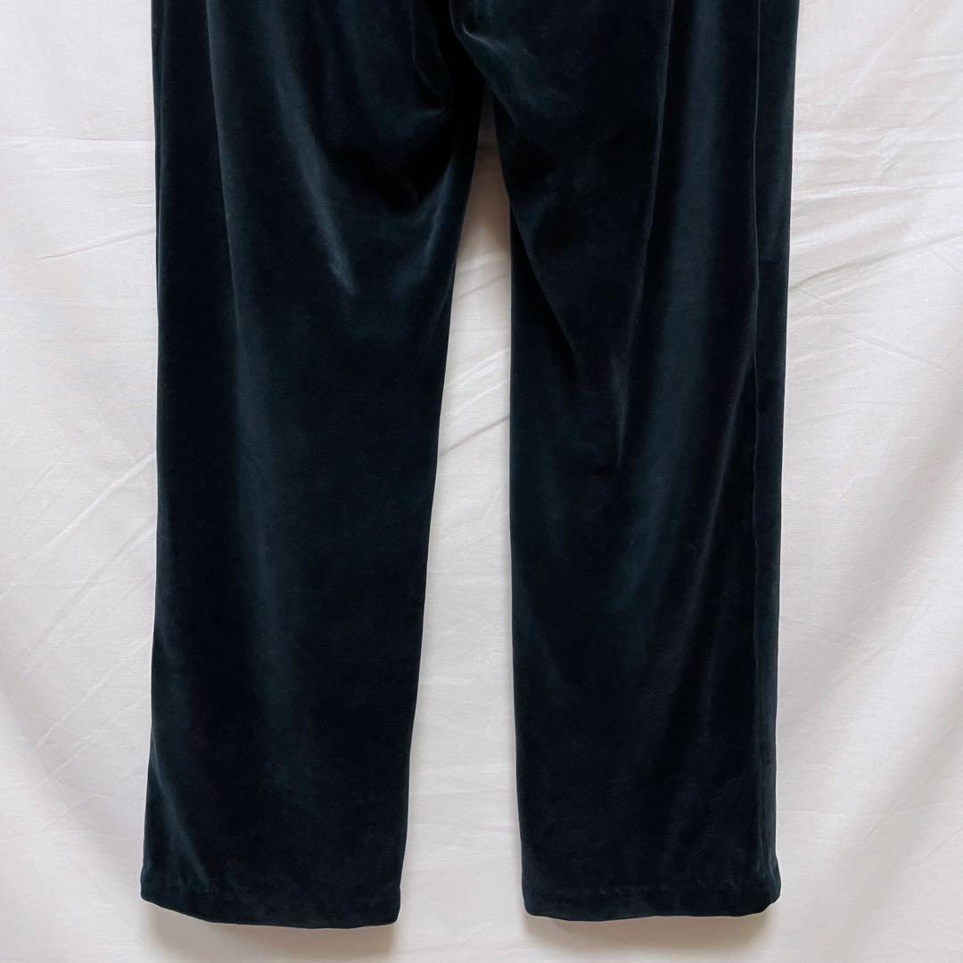 【PUMAプーマ】ベロアトラックジャケット セットアップ 黒ブラック ジャージ