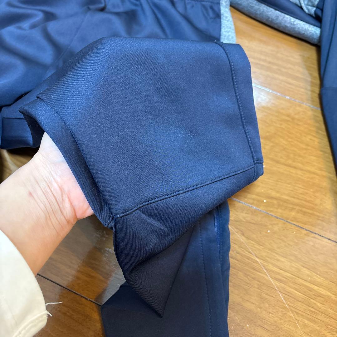 佐*航様 LS フード付きジャージ上下 ネイビー/グレー