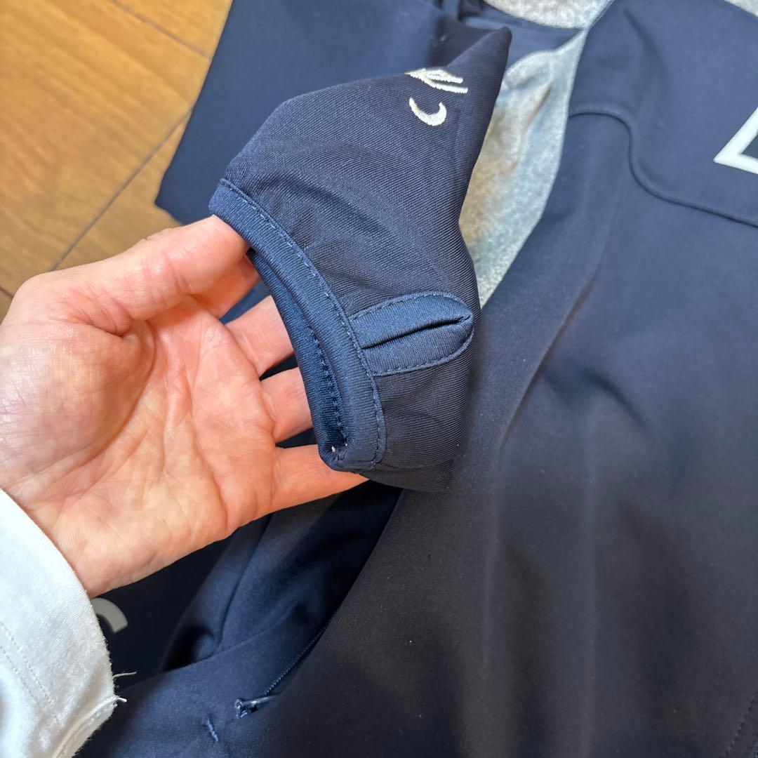 佐*航様 LS フード付きジャージ上下 ネイビー/グレー