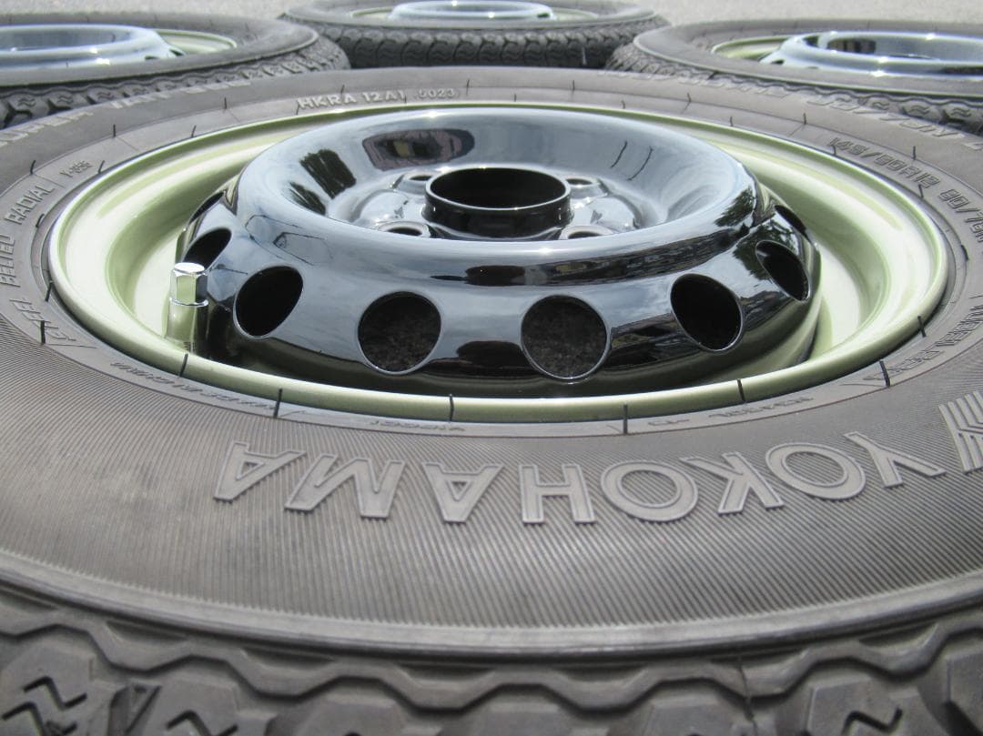 ひろ☆オーダー塗装　ブラックXグリーンリム　12インチ☆