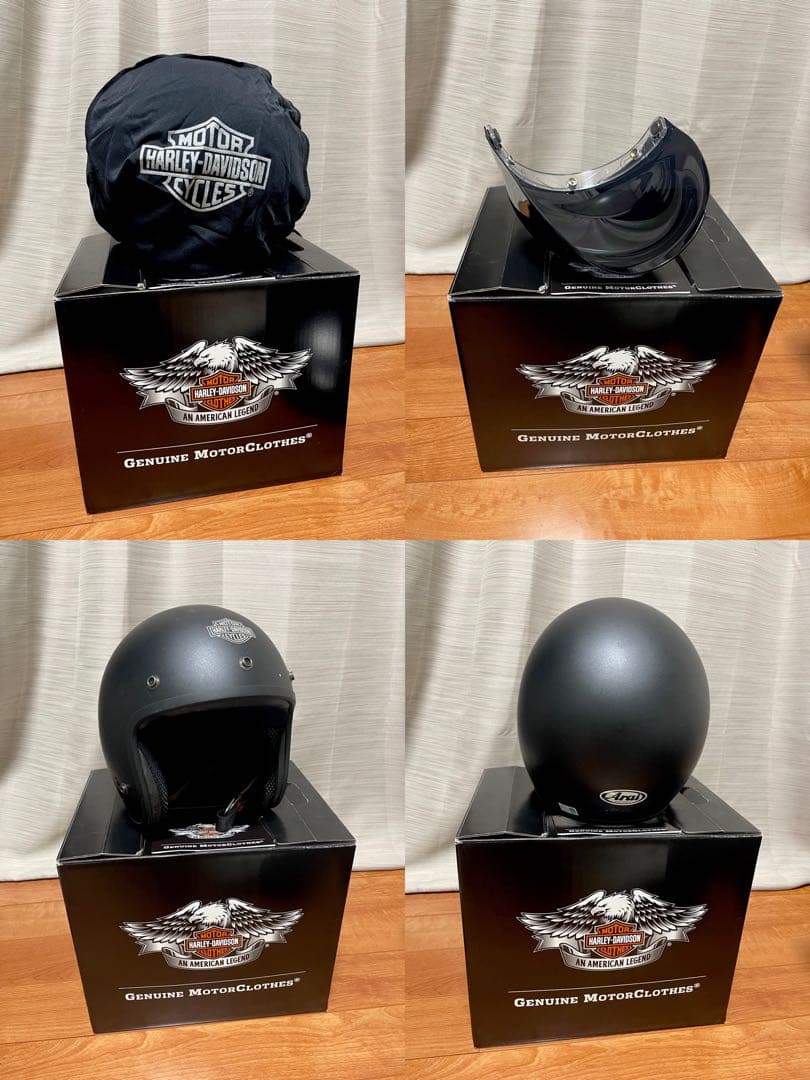 Arai製 ハーレーダビッドソン ジェットヘルメット L