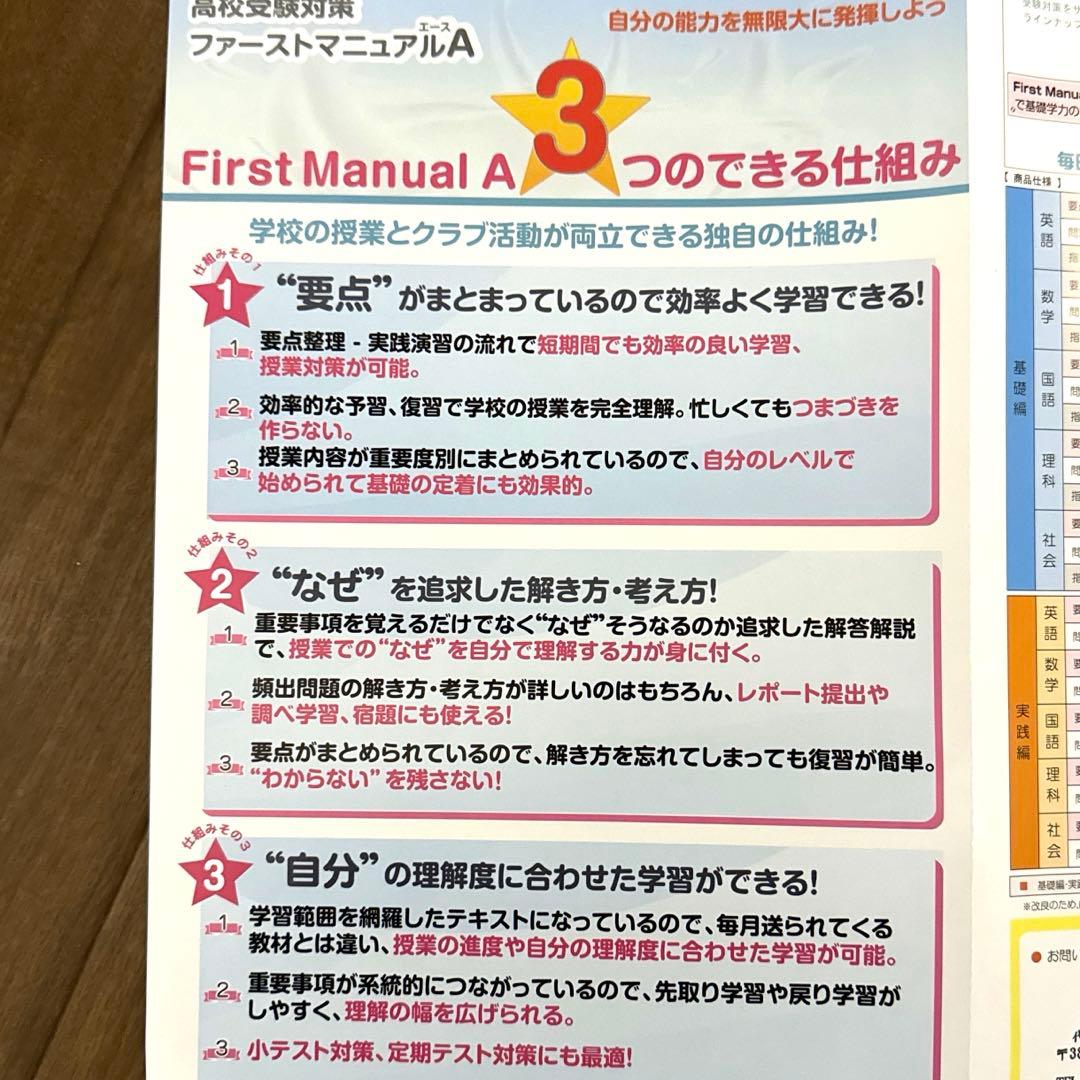 美品ファーストマニュアルAセット