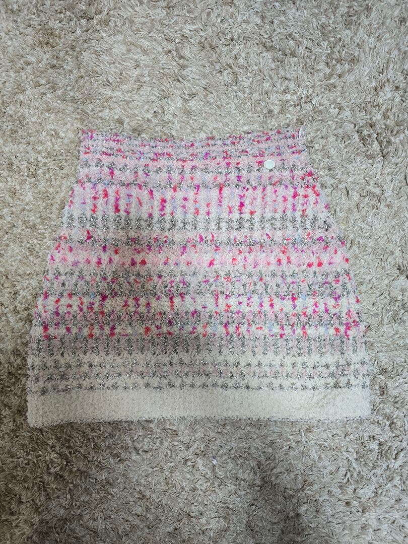 CHANEL　シャネル スカート カシミヤ　ピンク