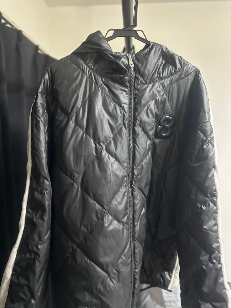 【しょう】muta フリース切替 ダウンジャケット　ブラック