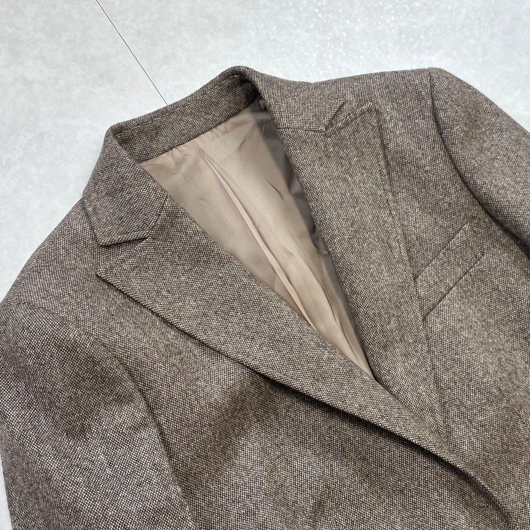 【未使用】NEWYORKER ウールカシミヤ スカートスーツ ブラウン 9号