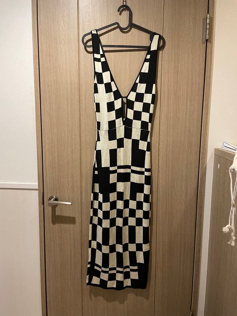 パロマウール チェッカー ワンピース