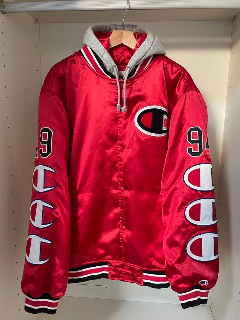 【希少サイズ】supreme champion サテンパーカー　ジャケット　XL