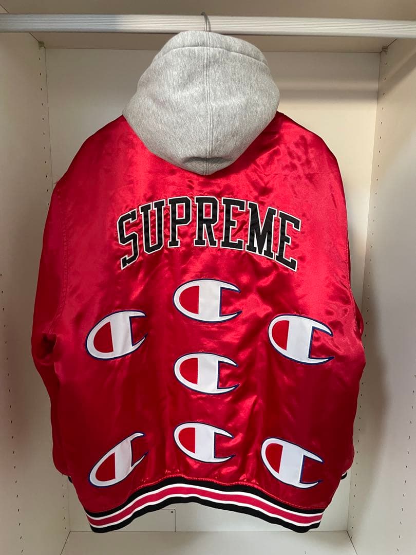 【希少サイズ】supreme champion サテンパーカー　ジャケット　XL