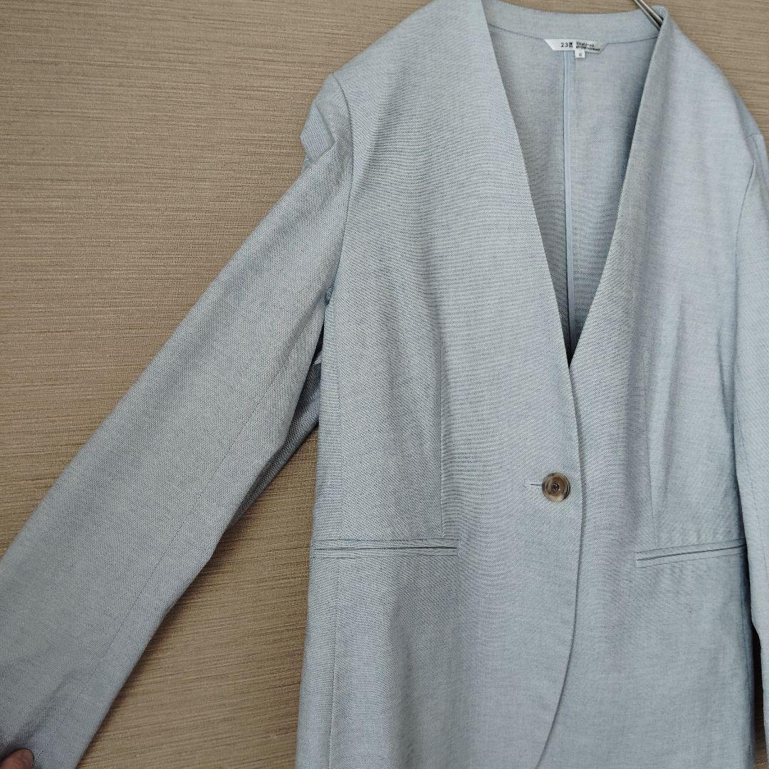 23区 REGGIAINI ノーカラージャケット＆ワイドパンツ 46