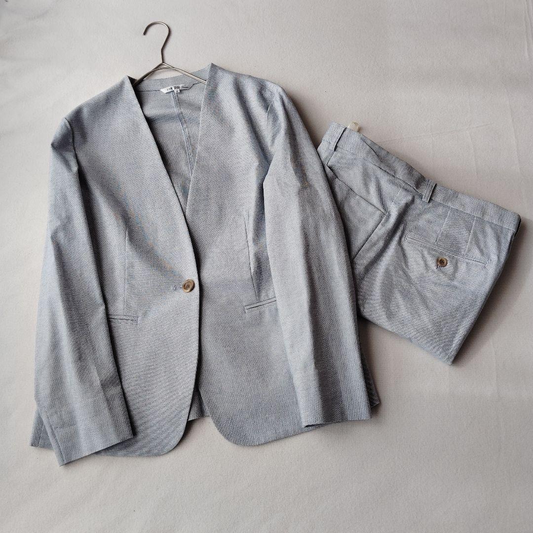 23区 REGGIAINI ノーカラージャケット＆ワイドパンツ 46