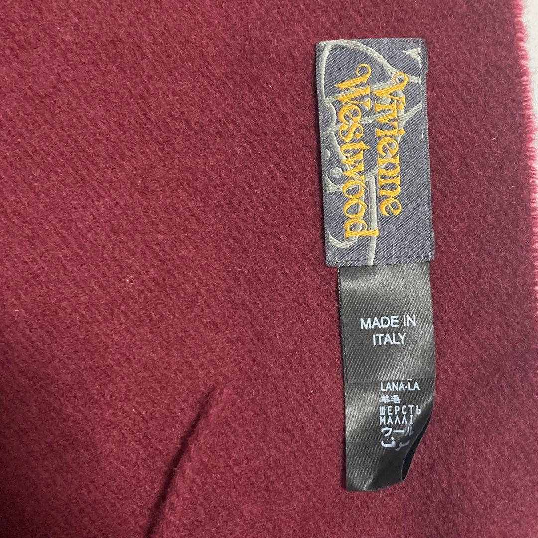 Vivienne Westwood ウール マフラー エンジ　赤系