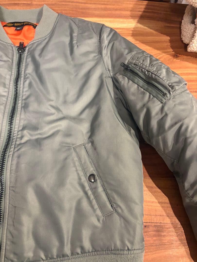 Harley-Davidson MA-1ジャケット オリーブグリーン