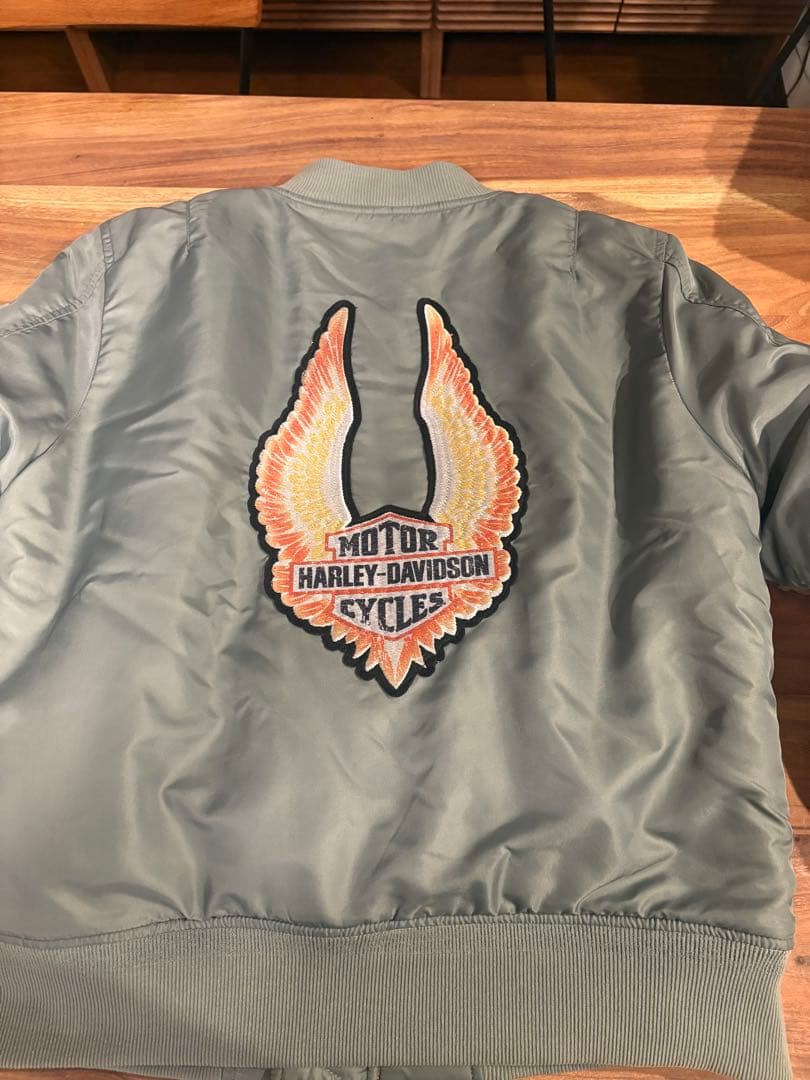 Harley-Davidson MA-1ジャケット オリーブグリーン