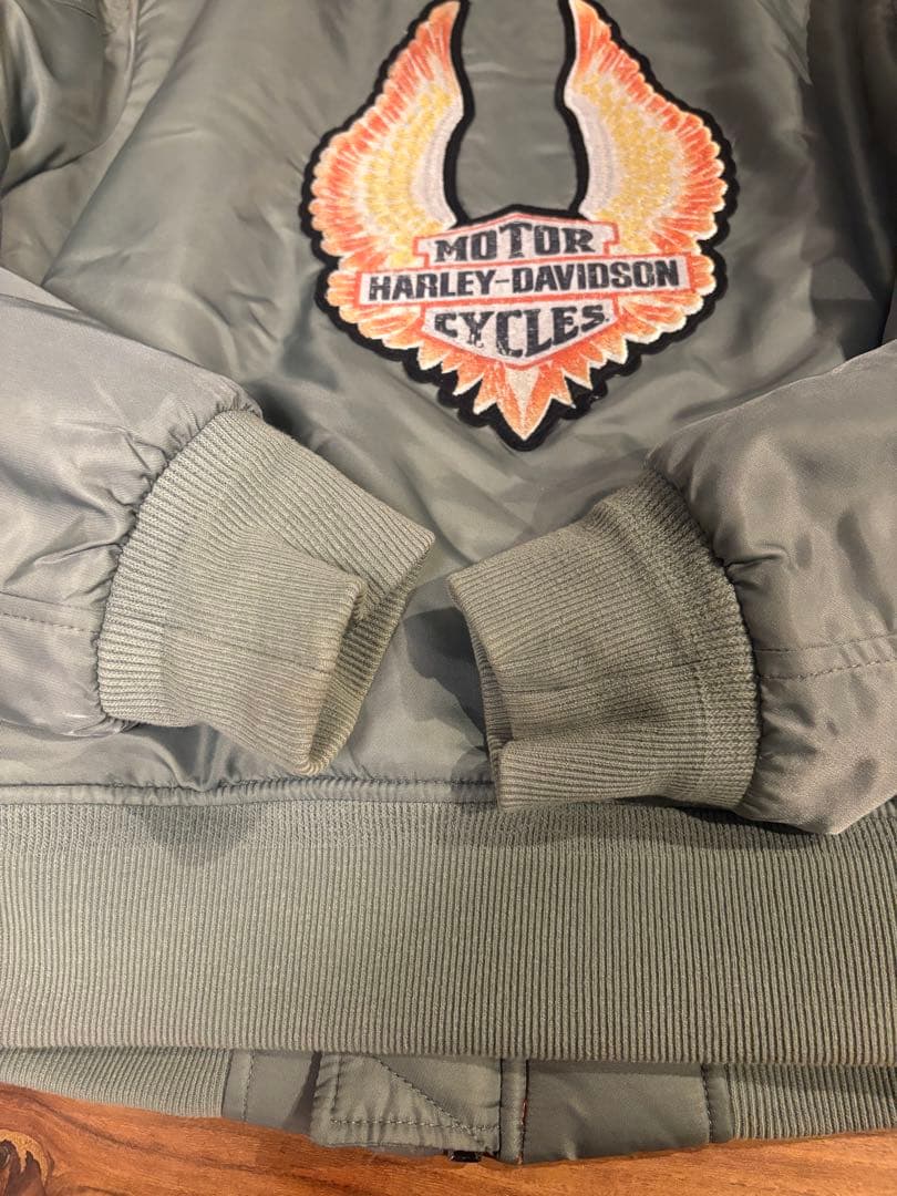 Harley-Davidson MA-1ジャケット オリーブグリーン