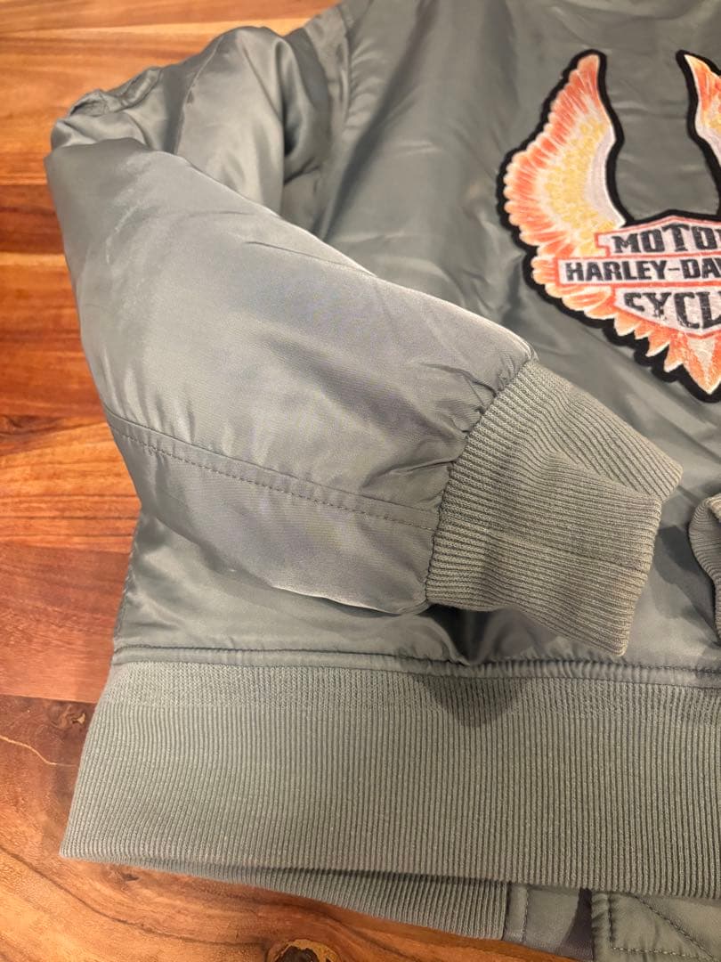 Harley-Davidson MA-1ジャケット オリーブグリーン