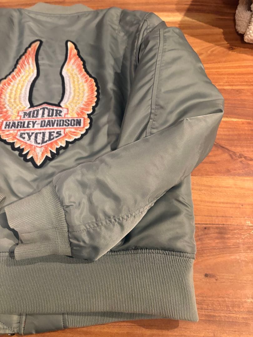 Harley-Davidson MA-1ジャケット オリーブグリーン