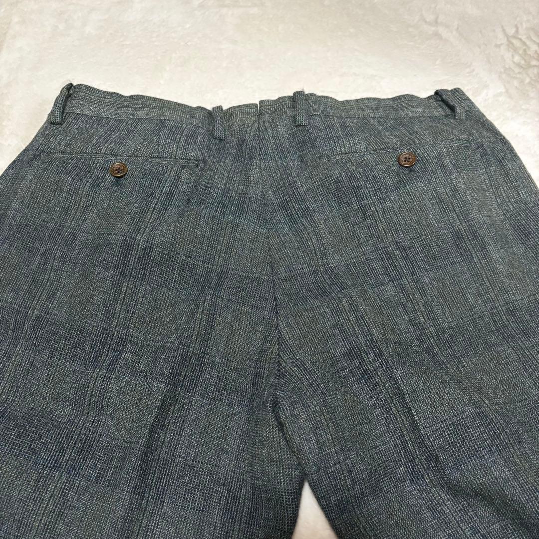 希少　最高級ドレススーツ　ARTISAN セットアップ　緑　チェック　L M