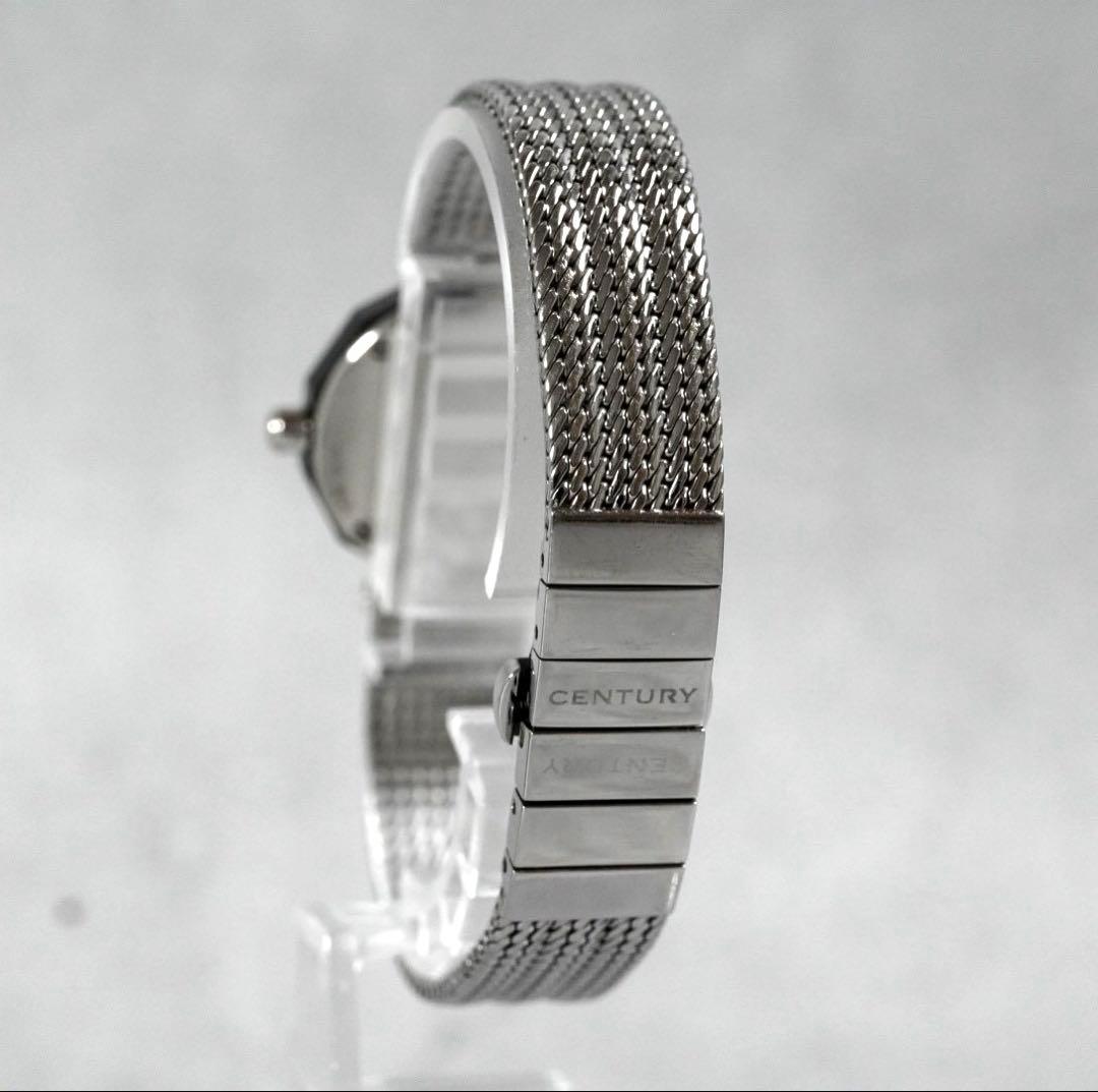 極美品 CENTURY センチュリー タイムジェム 2針 1pダイヤ 腕時計